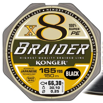 Konger Braider X8 Black150m